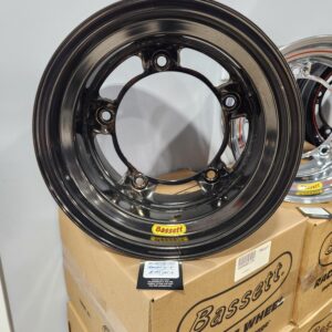 BASSETT W-5 5" LW BLACK CHROME RIMS (4)